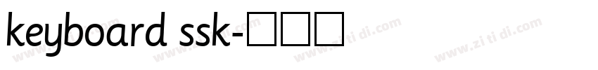 keyboard ssk字体转换